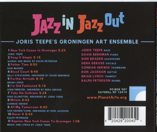Joris Teepe's Groningen Art Ensemble - Jazz in Jazz out